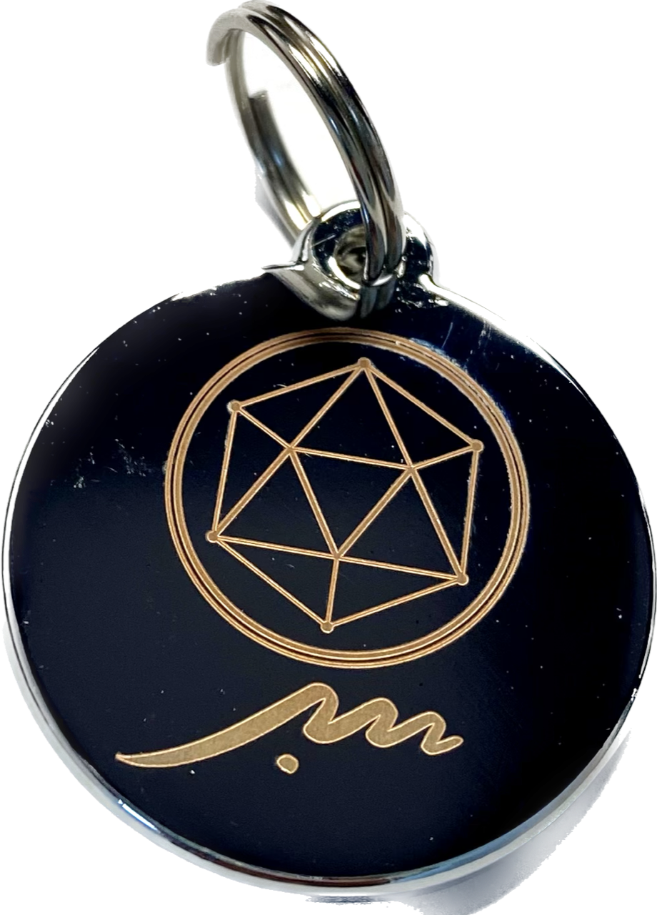 NOUVEAU: Médaille Icosaèdre Chien