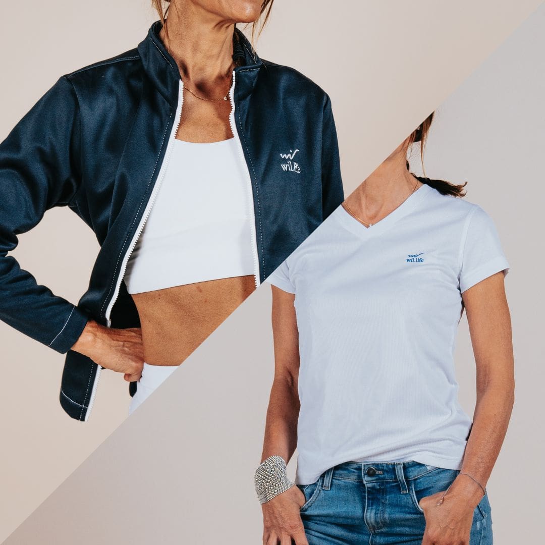 Ensemble femme: T-shirt et veste