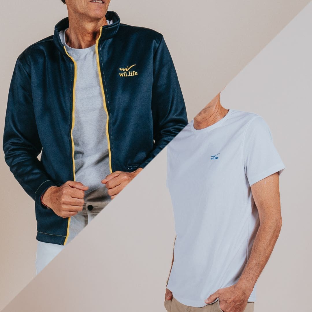 Ensemble homme: T-shirt et veste